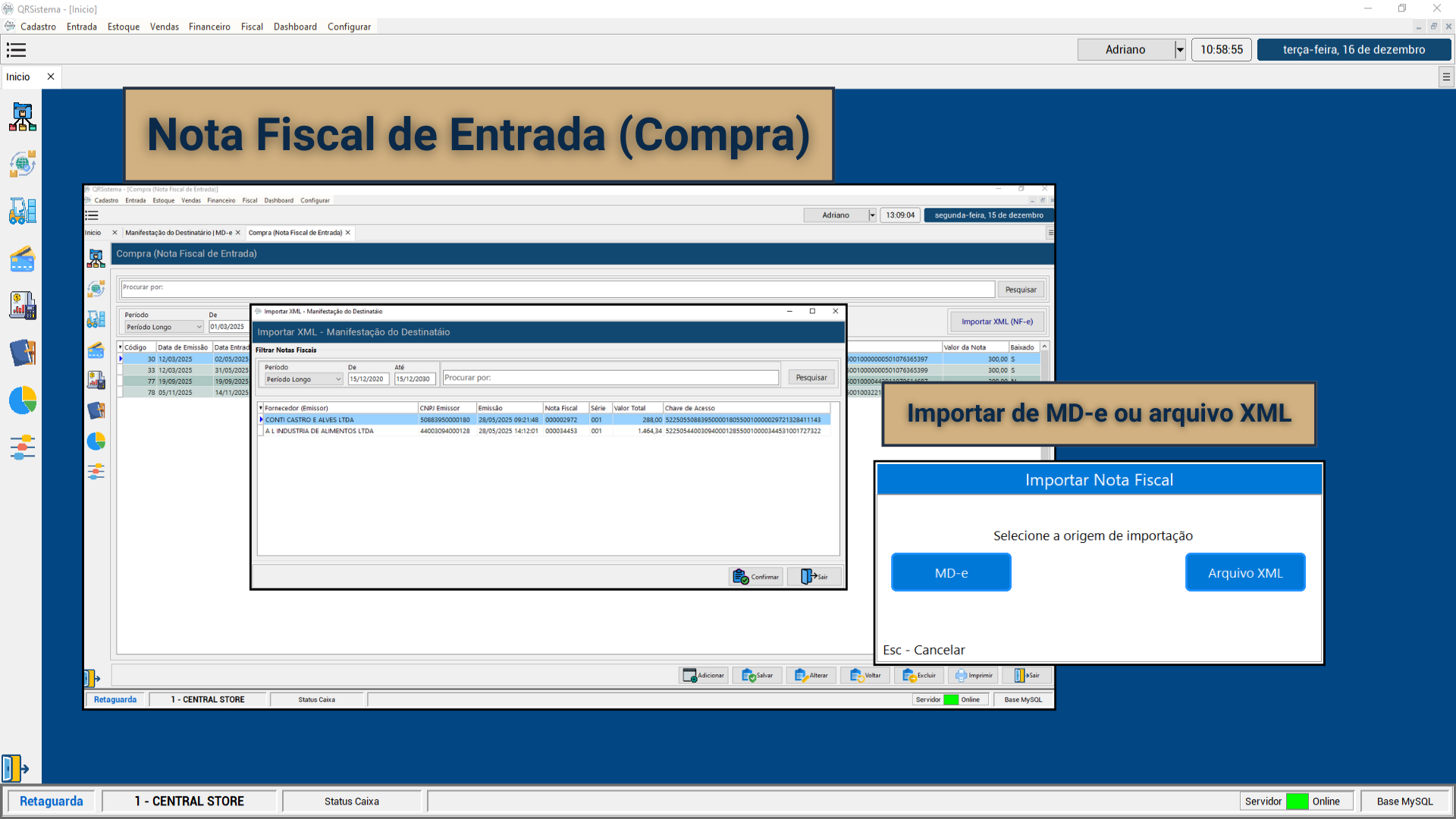 Nota Fiscal de Entrada/Compra