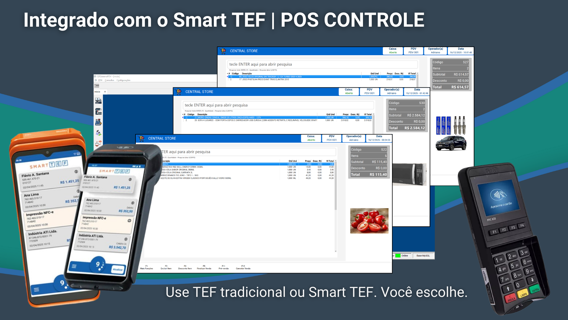 PDV com Smart TEF Integrado
